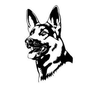 "GermanShepherd" - Carsticker
